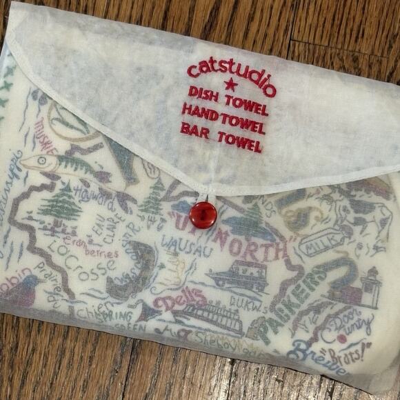 Catstudio Wisconsin Dish Bar & Hand Towel Great for Kitchen, Bar, & Bathroom NEW - Picture 2 of 8